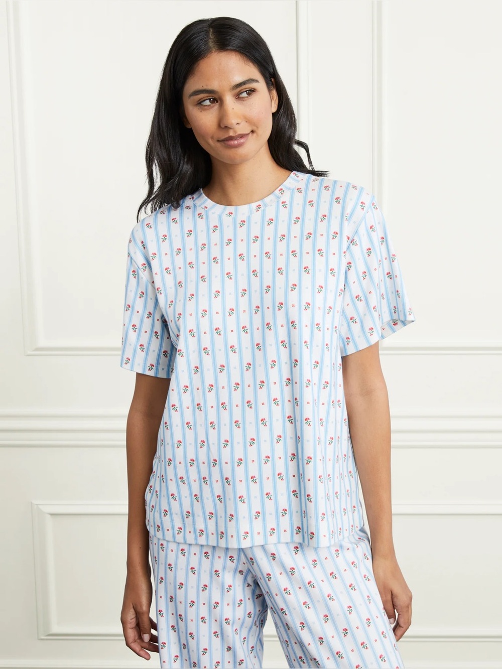 Hill House Organic Cotton Pajama Lounge Set 3 Piece Small Cottagecore - Picture 1 of 7